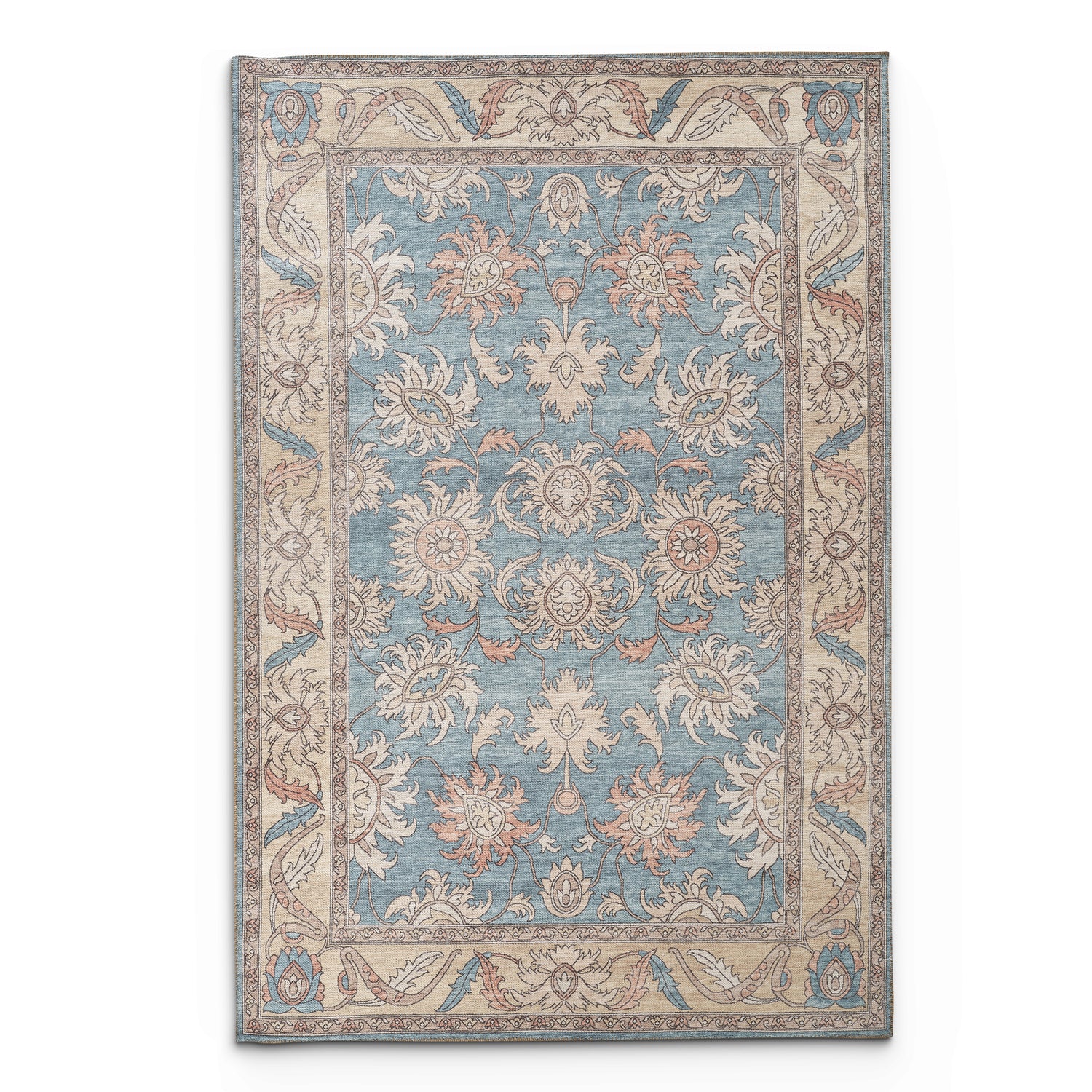 Portobello Aria Traditional Orange & Yellow Rug