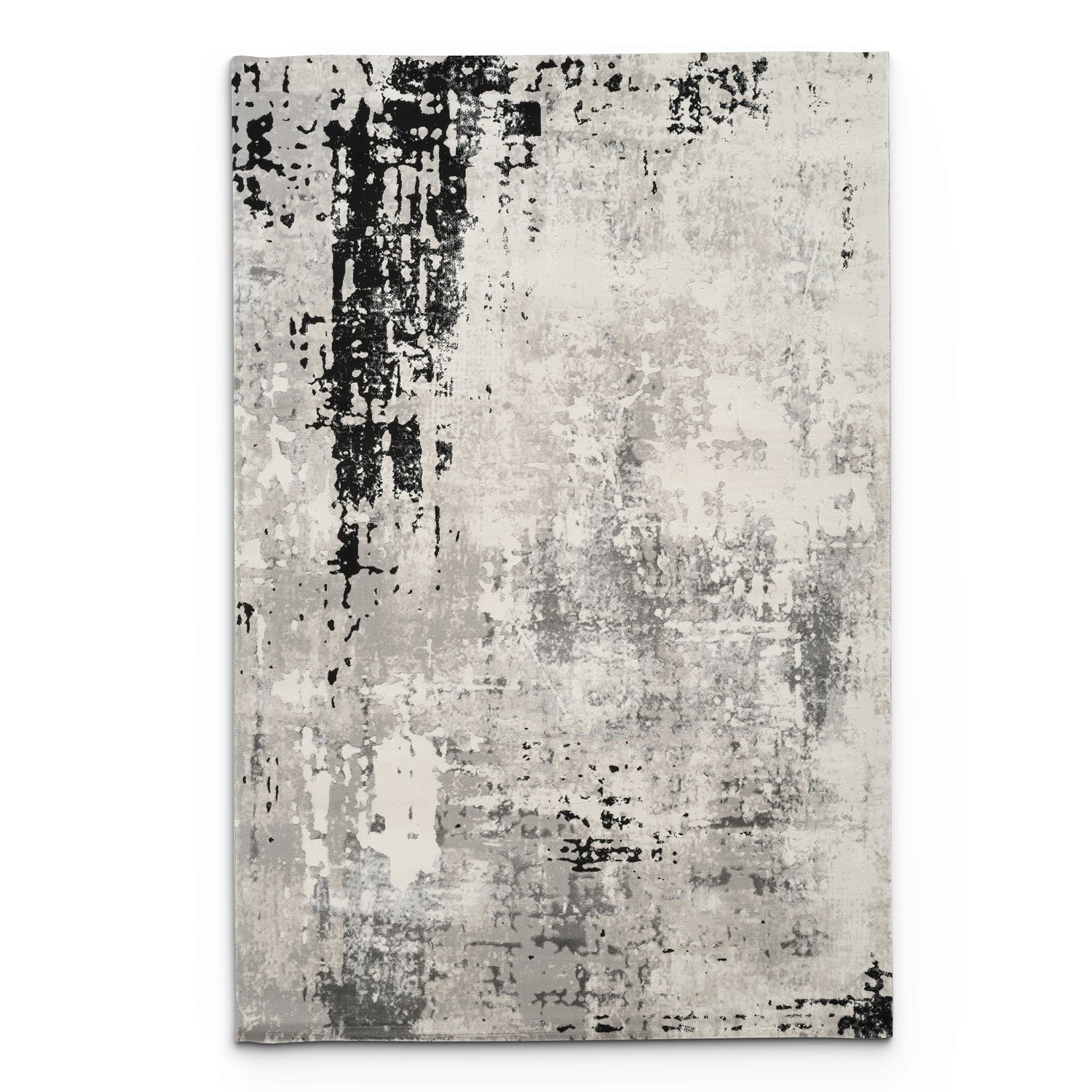Stonehaven Azure Contemporary Black & White Rug
