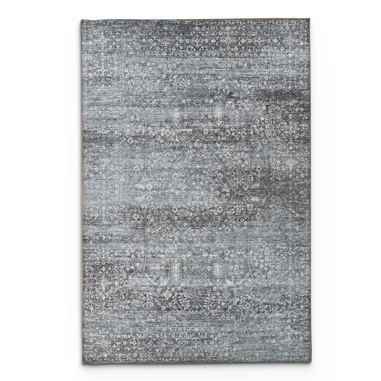 Portobello Frost Traditional Blue Rug