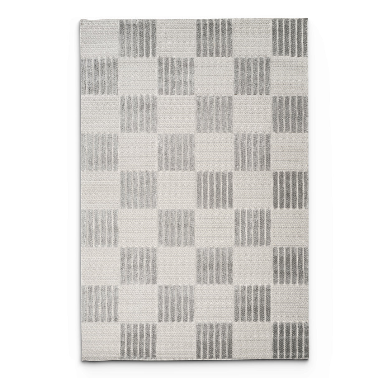 Camber Flora Geometric Grey & Silver Rug