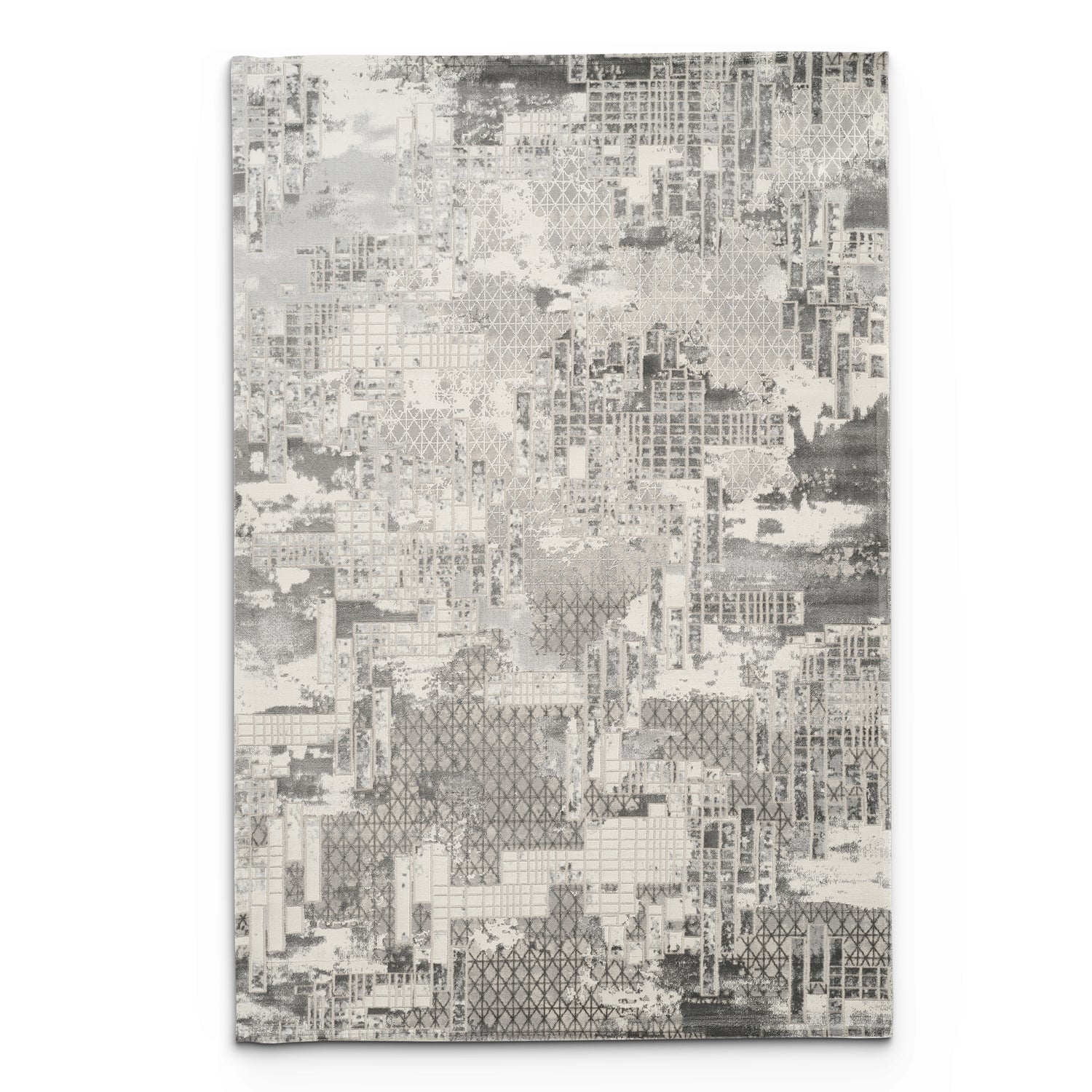 Stonehaven Twine Contemporary Grey & Silver Rug