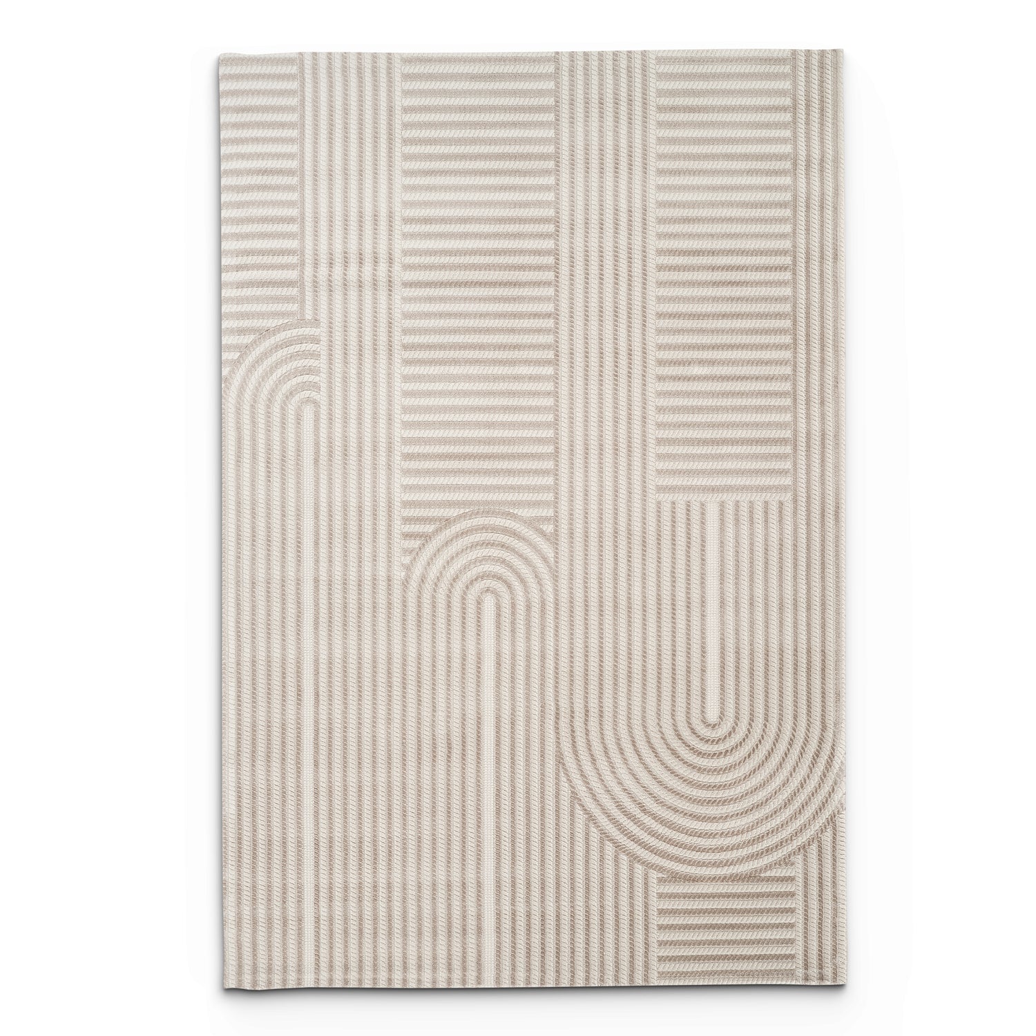 Camber Bluff Geometric Brown & Taupe Rug