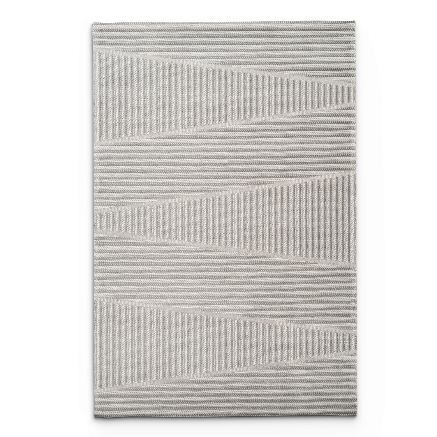 Camber Cypress Geometric Grey & Silver Rug