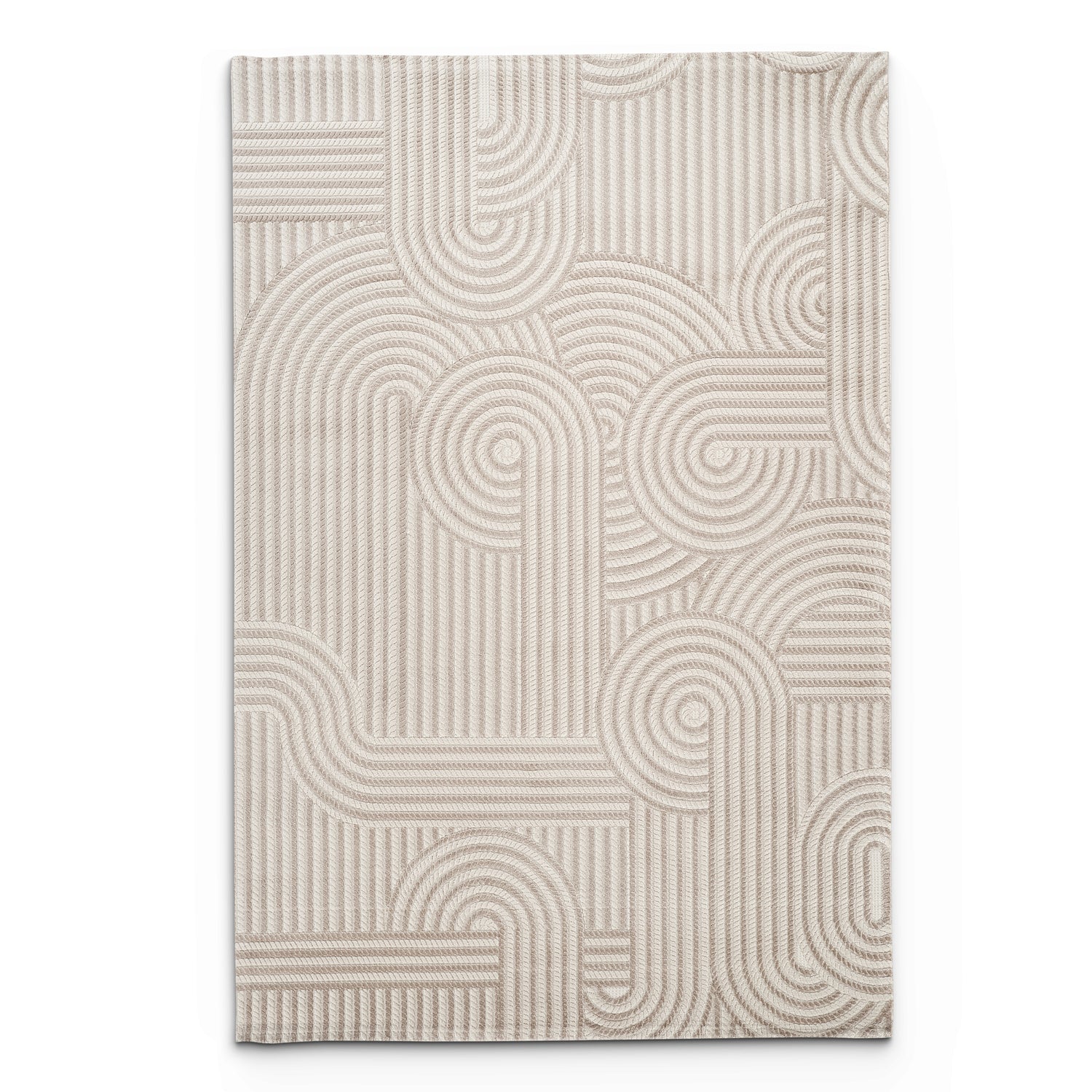 Camber Stone Geometric Brown & Taupe Rug