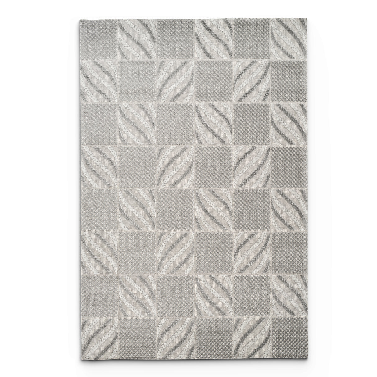 Camber Ridge Geometric Grey & Silver Rug