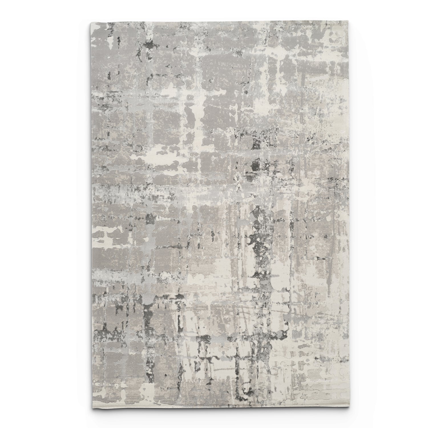 Stonehaven Rain Contemporary Grey & Silver Rug