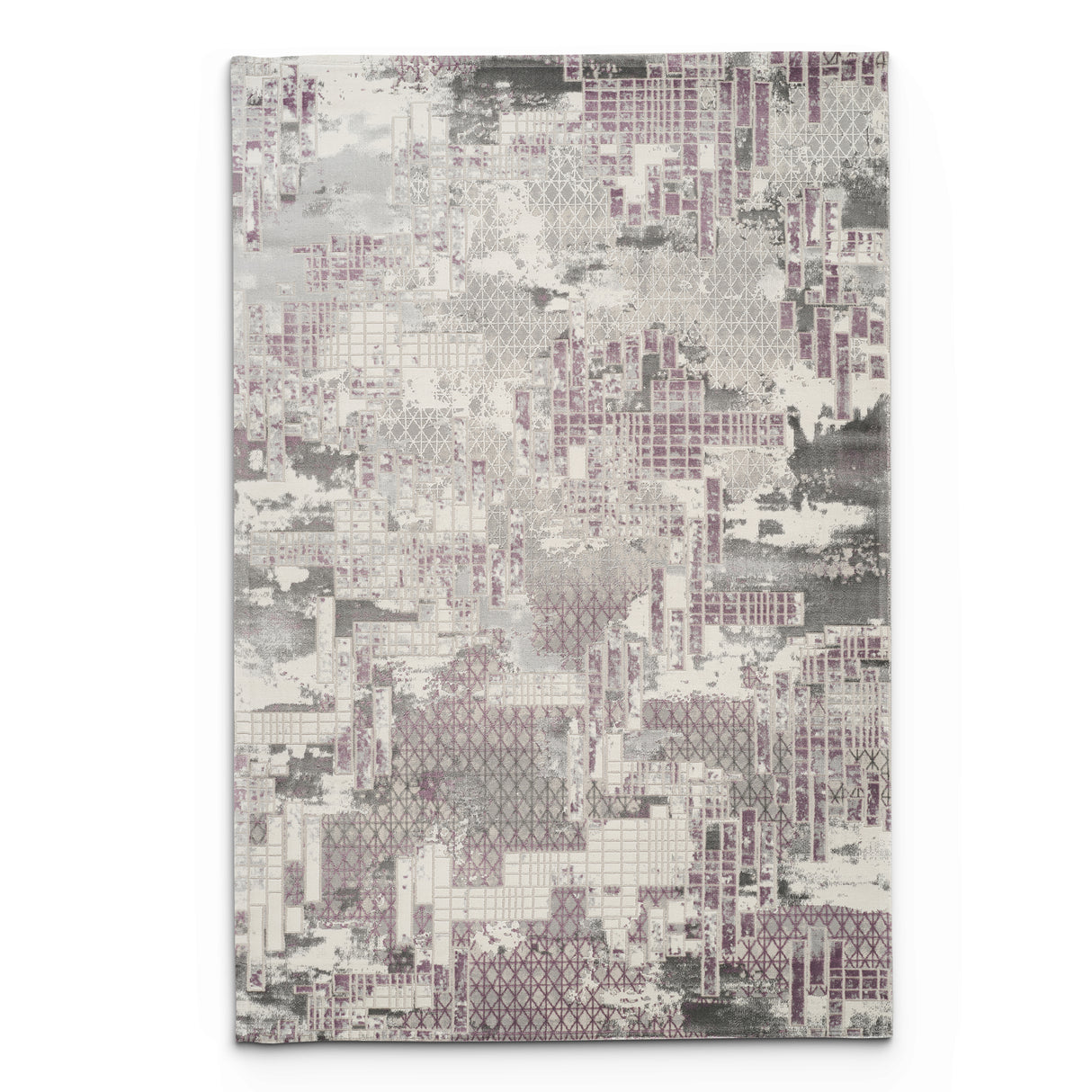 Stonehaven Moor Contemporary Grey & Silver Rug