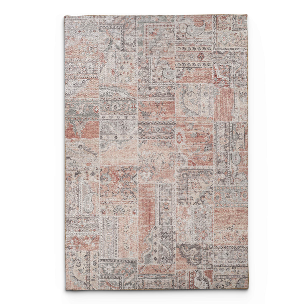 Portobello Beige Traditional Green Rug