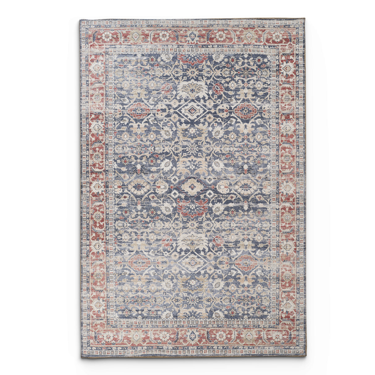 Portobello Myrrh Traditional Red & Burgundy Rug