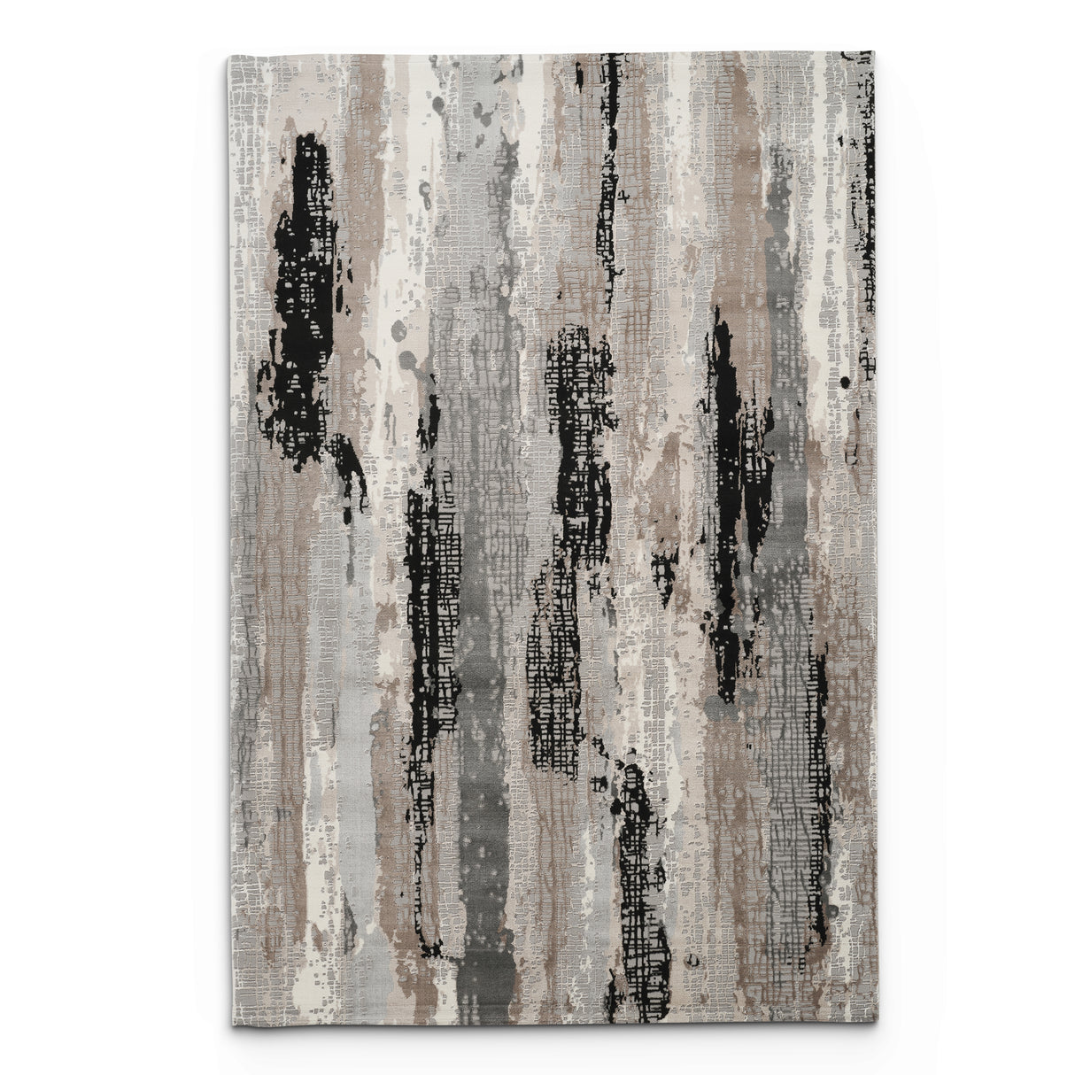 Stonehaven Blush Contemporary Black & White Rug
