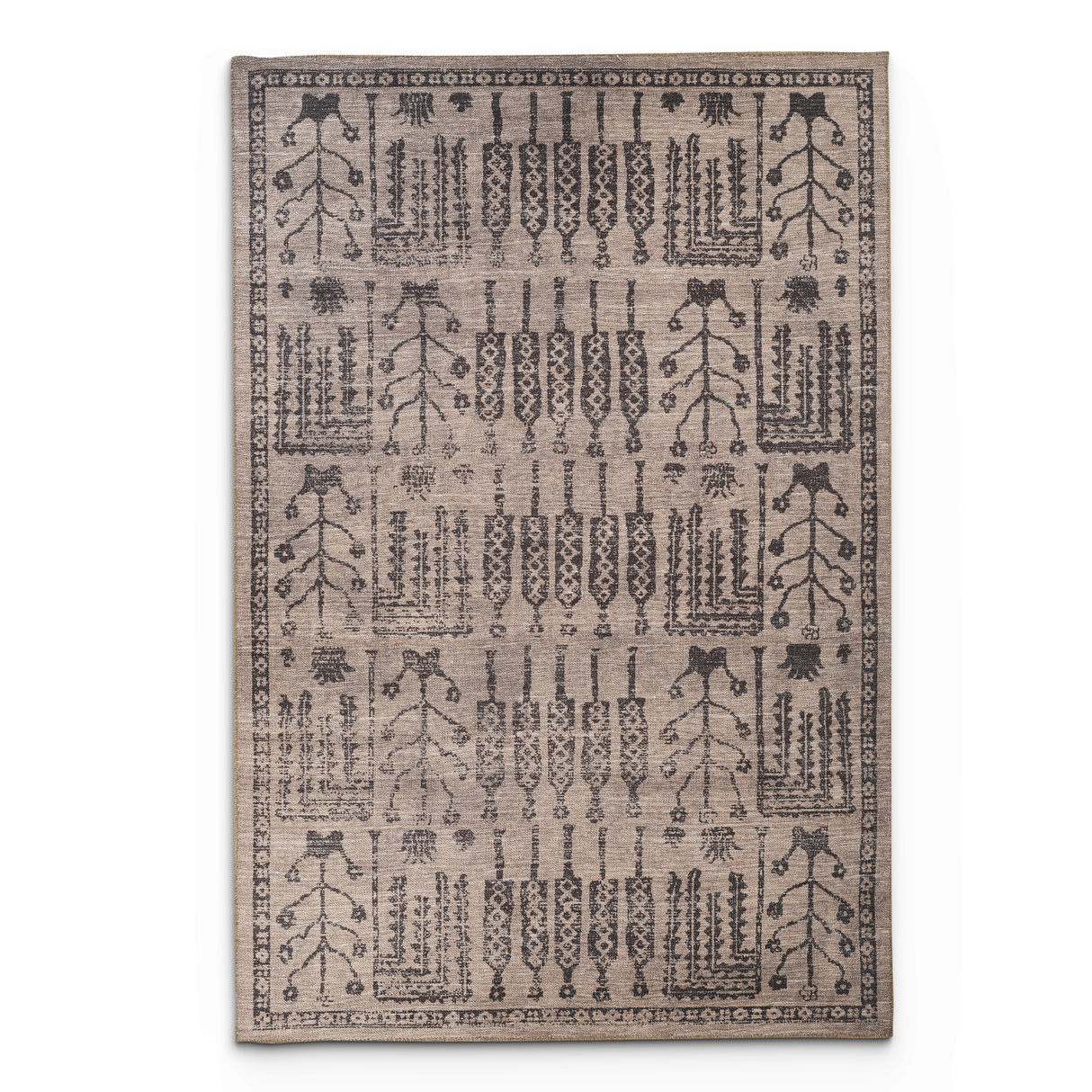 Portobello Vale Traditional Brown & Taupe Rug