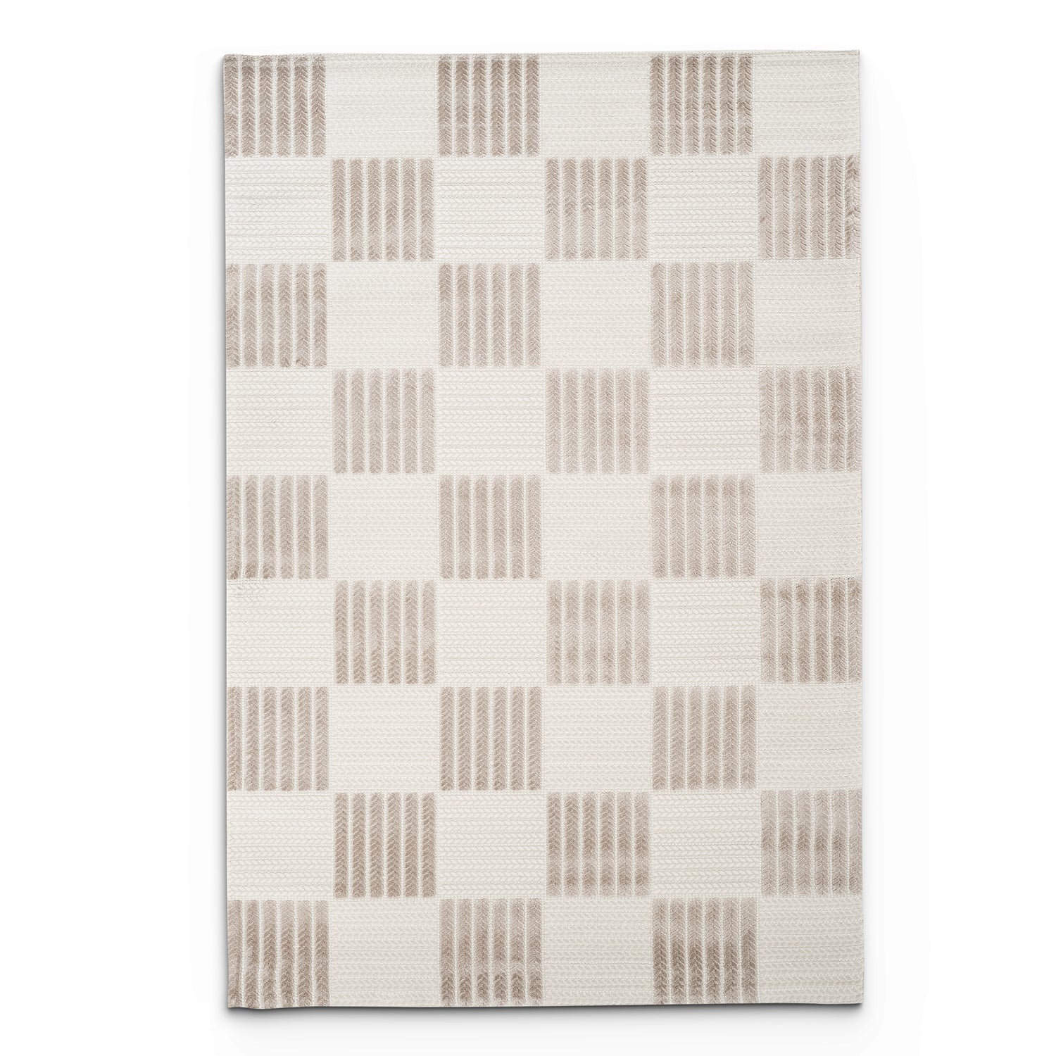 Camber Glimmer Geometric Brown & Taupe Rug