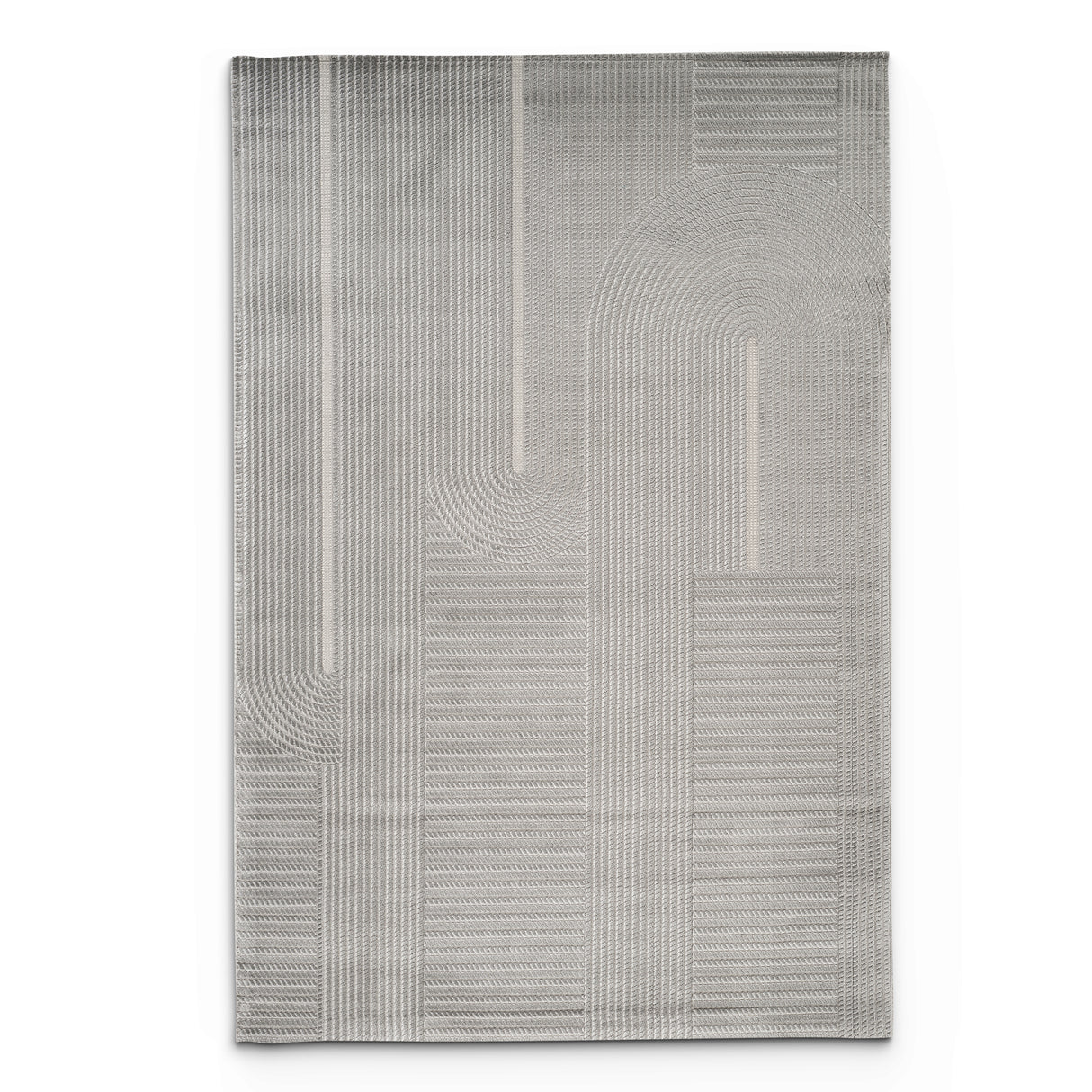 Camber Berry Geometric Grey & Silver Rug