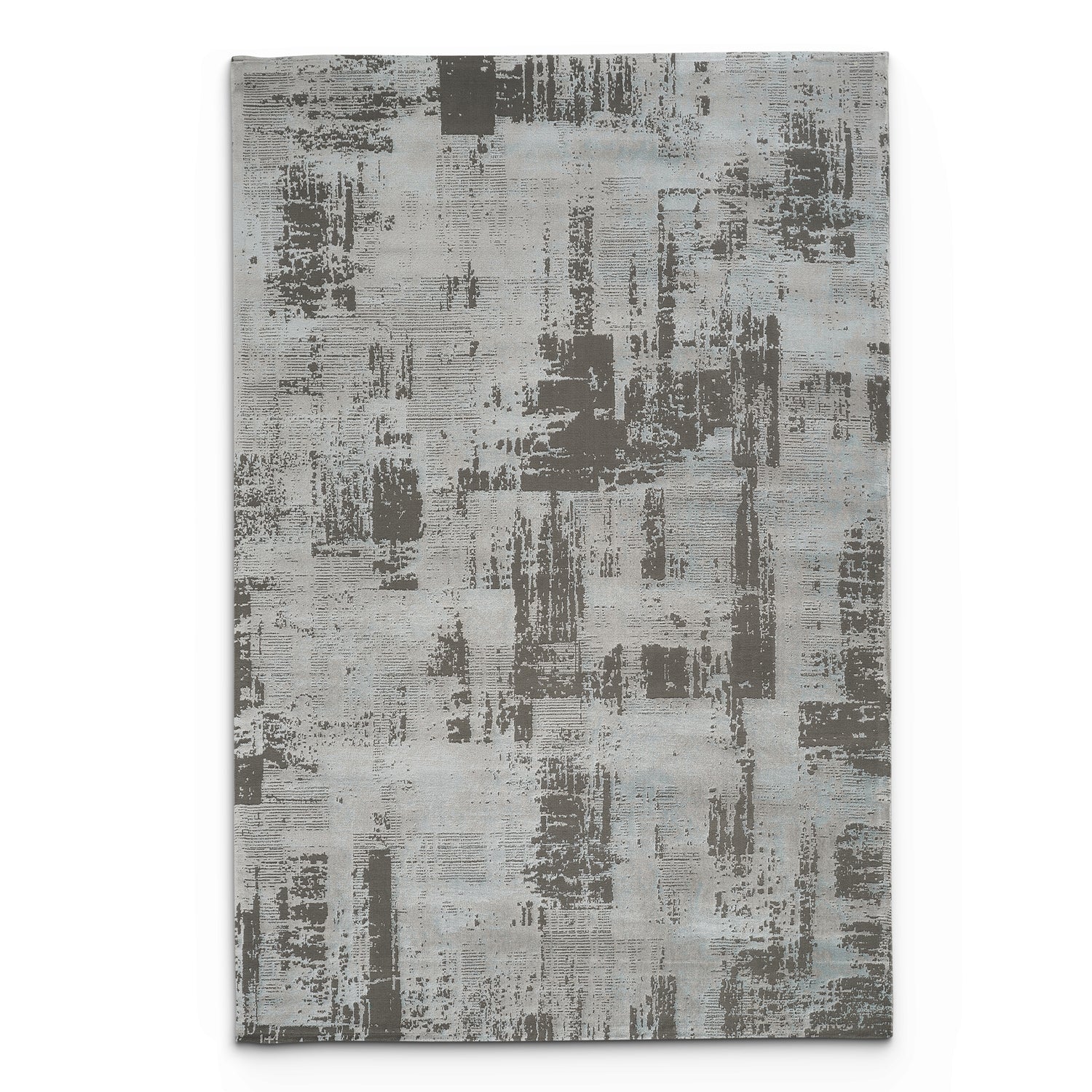 Stonehaven Noir Contemporary Blue Rug