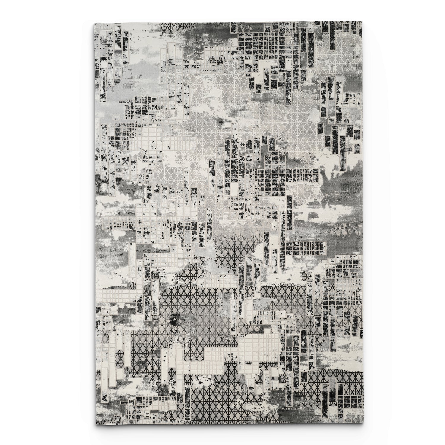 Stonehaven Gaia Contemporary Black & White Rug