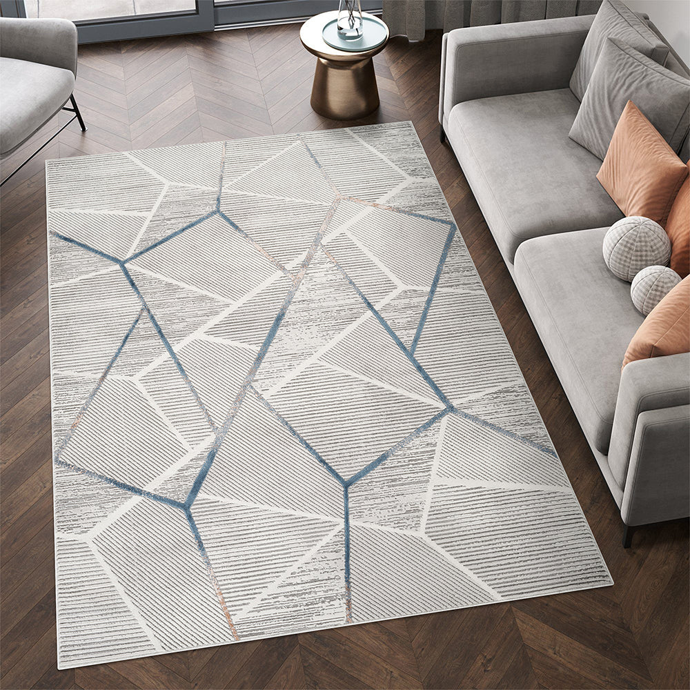 Rainbow Indigo Contemporary Brown & Taupe Rug