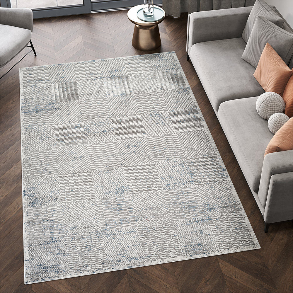 Rainbow Taupe Contemporary Brown & Taupe Rug