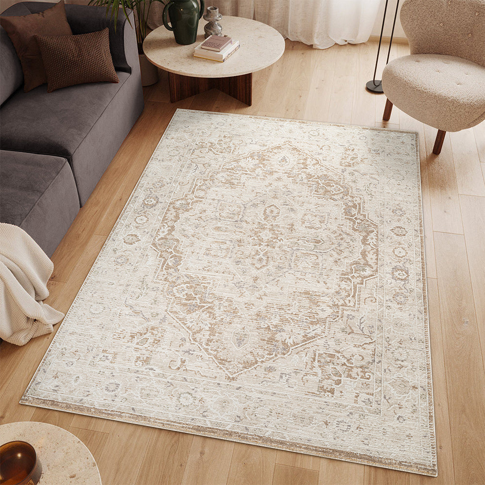 Woolly Lumen Bohemian Brown & Taupe Rug