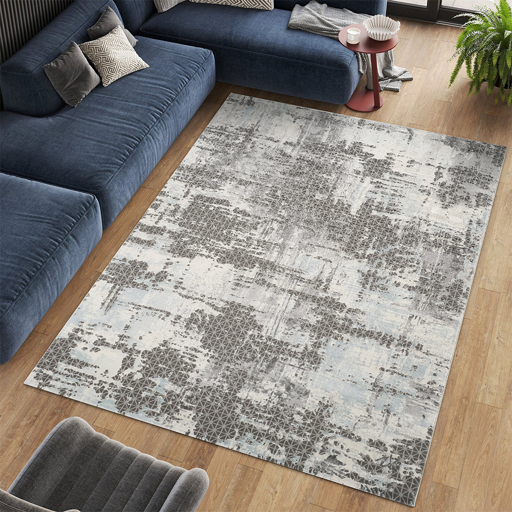 Stonehaven Aera Contemporary Blue Rug