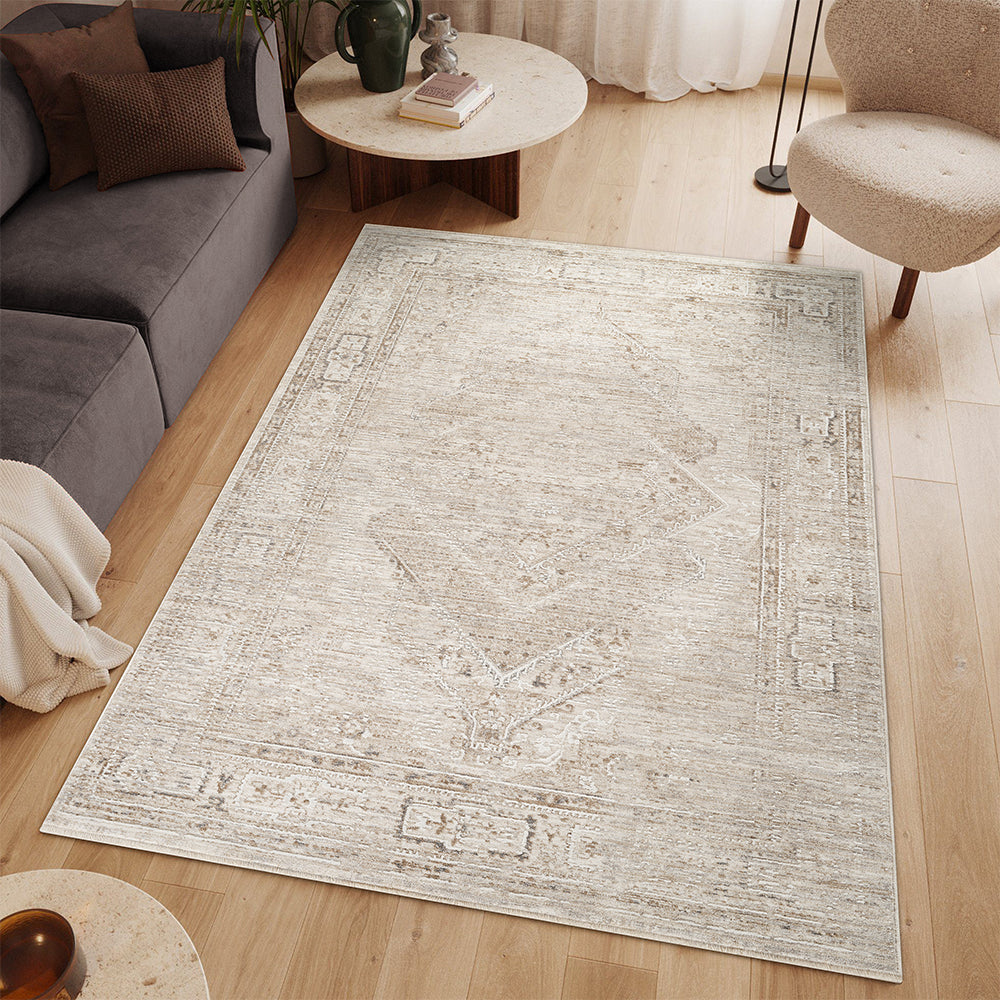 Woolly Coral Bohemian Brown & Taupe Rug