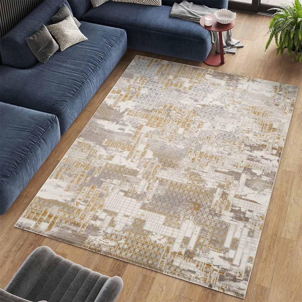 Stonehaven Tundra Contemporary Brown & Taupe Rug