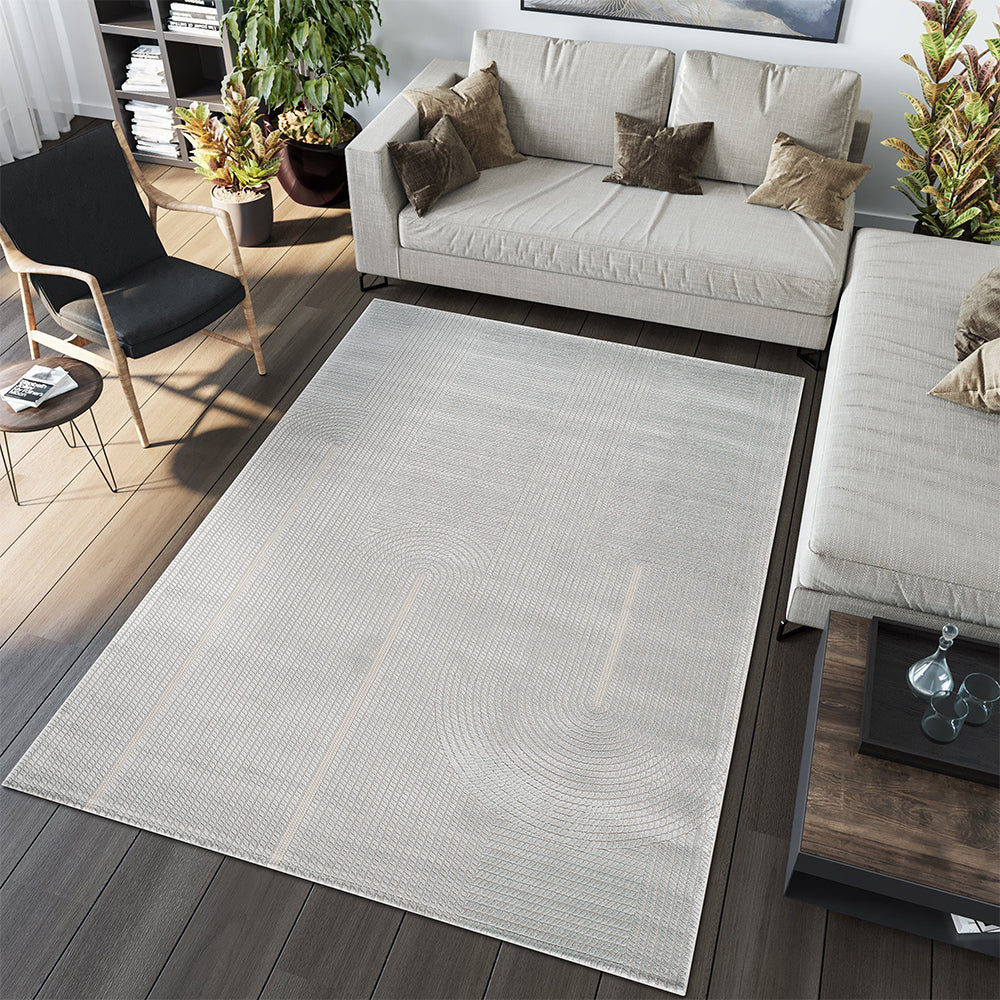 Camber Tide Geometric Blue Rug