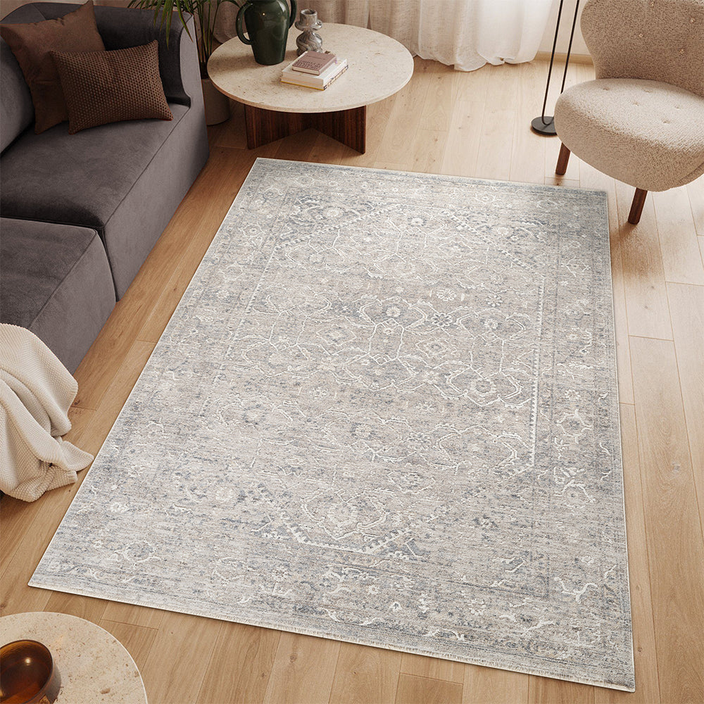 Woolly Shore Bohemian Grey & Silver Rug