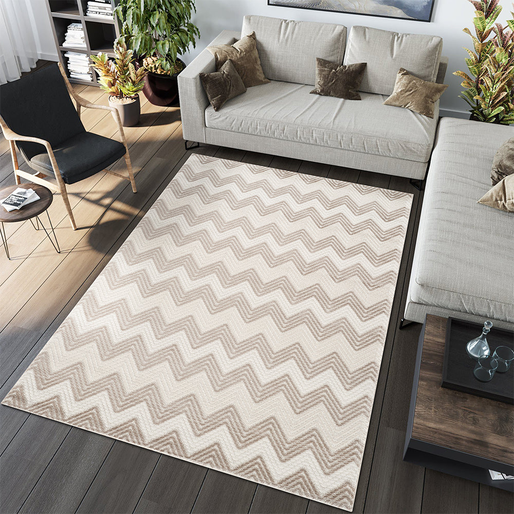 Camber Lilac Geometric Brown & Taupe Rug
