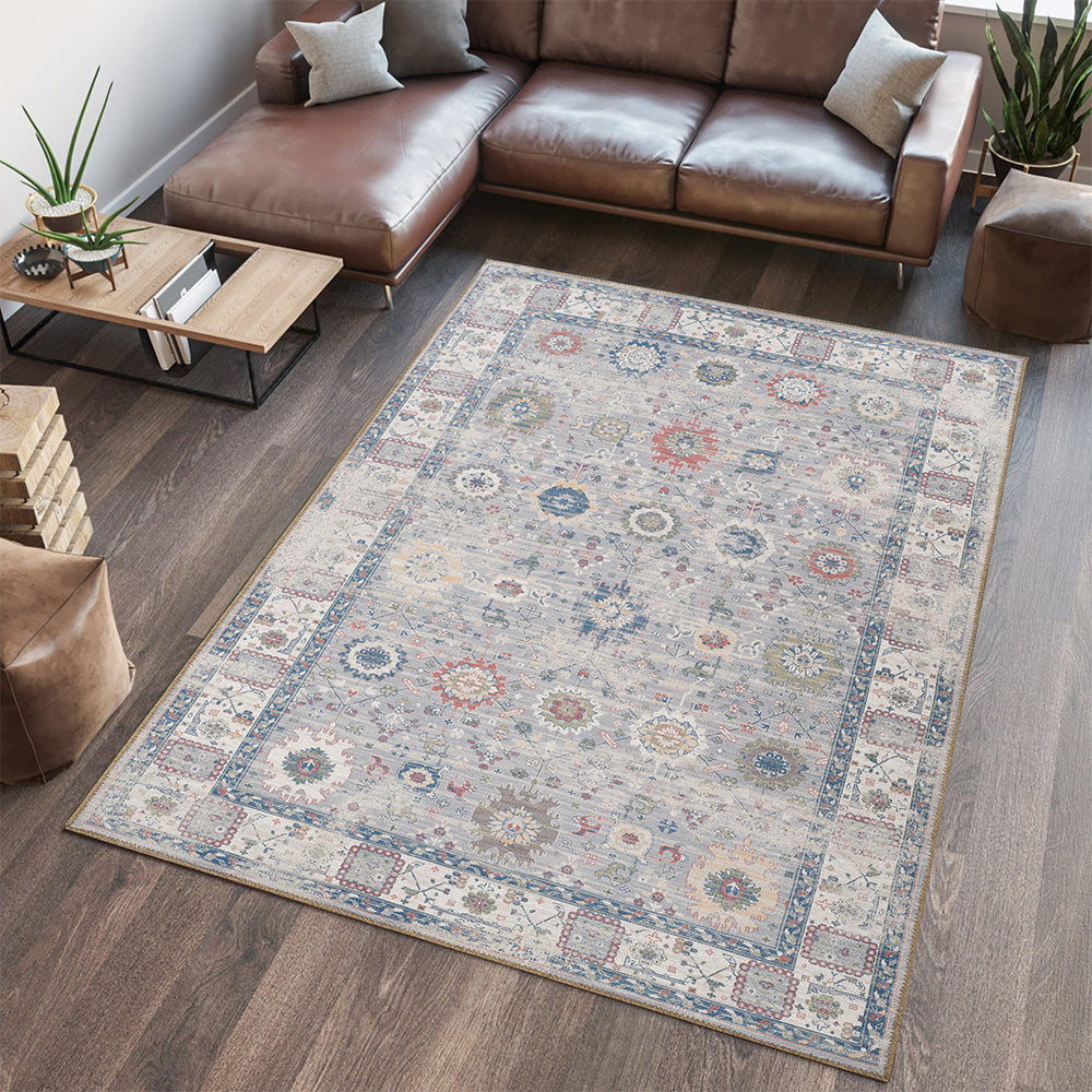 Portobello Mistral Traditional Natural & Neutral Rug