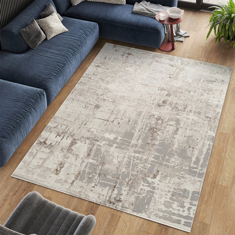 Stonehaven Moss Contemporary Brown & Taupe Rug