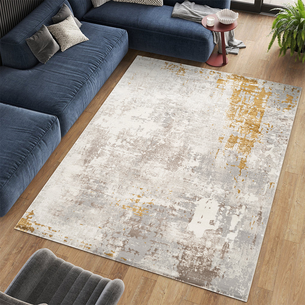Stonehaven Reed Contemporary Brown & Taupe Rug