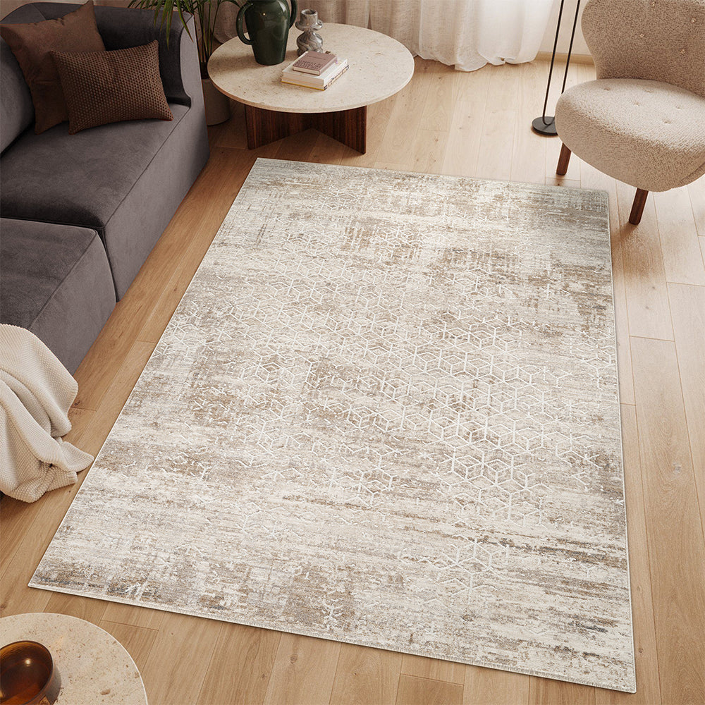Woolly Solis Bohemian Brown & Taupe Rug