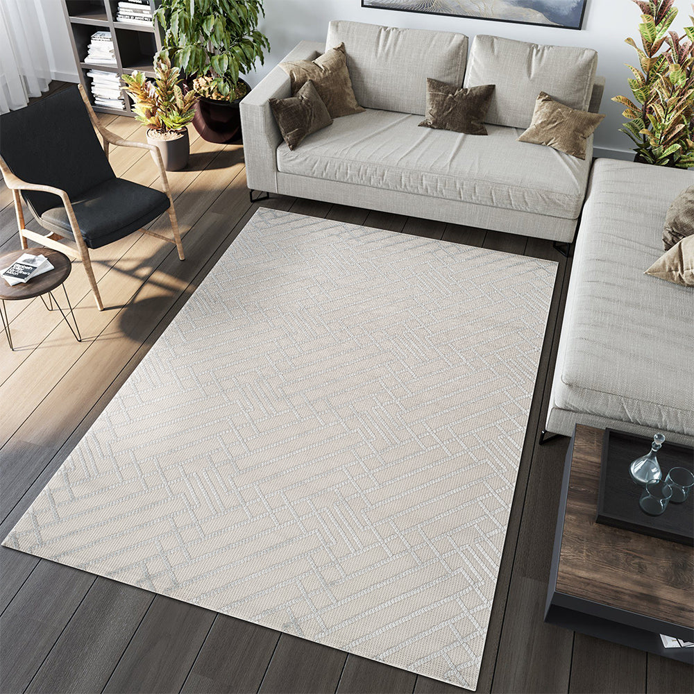 Camber Celeste Geometric Blue Rug