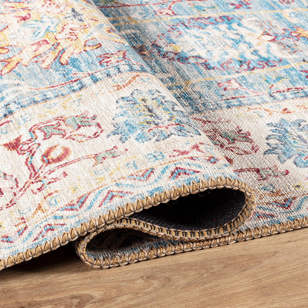 Portobello Topaz Traditional Brown & Taupe Rug