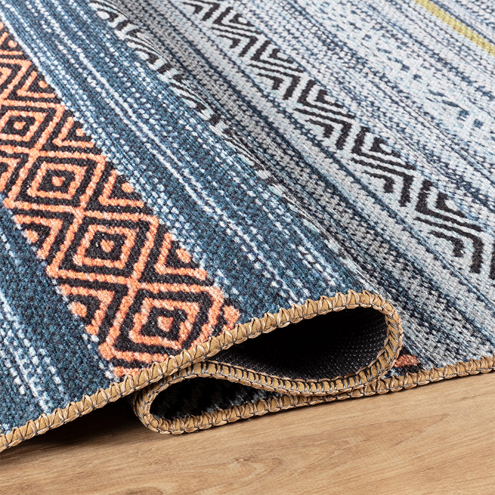 Portobello Twilight Traditional Blue Rug