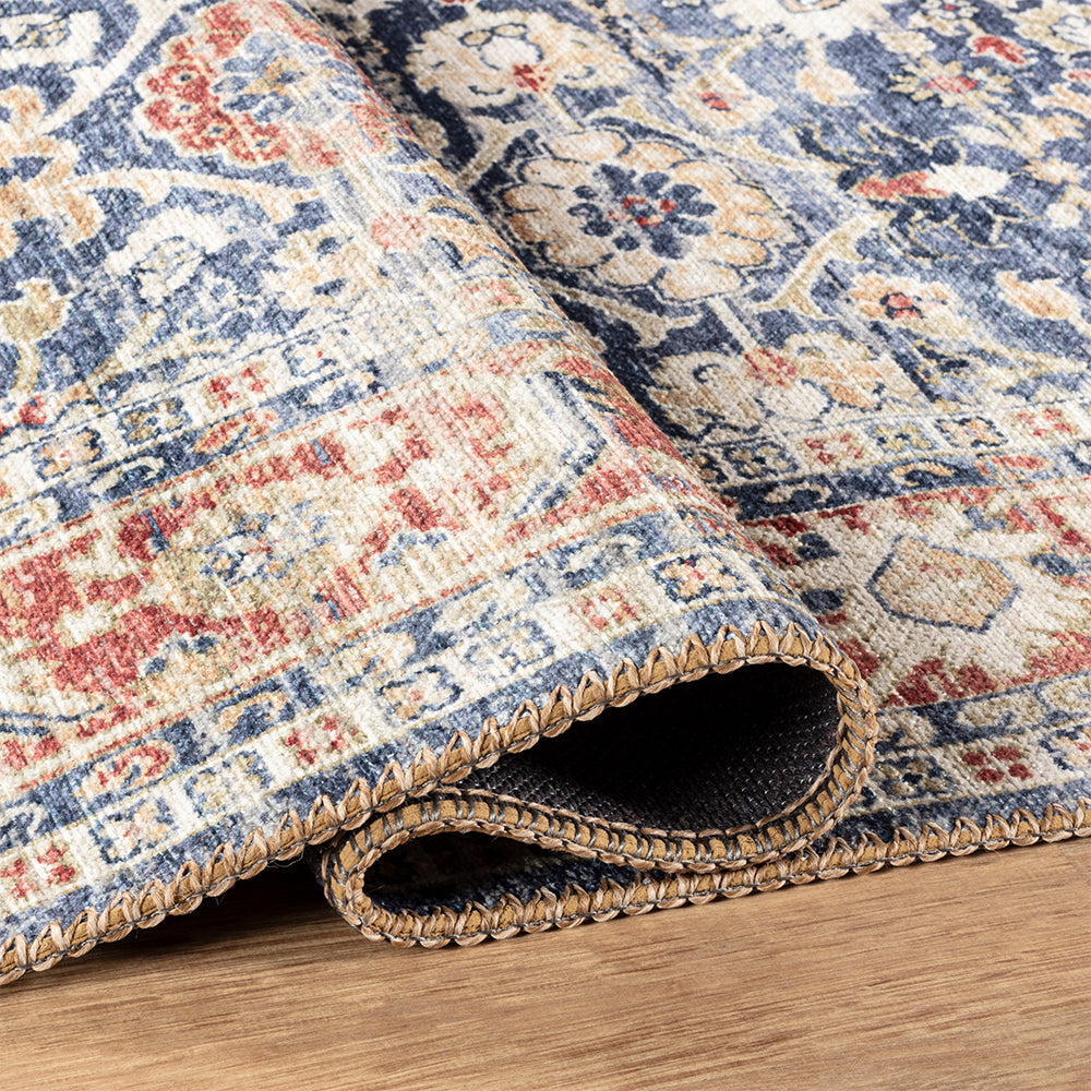 Portobello Myrrh Traditional Red & Burgundy Rug