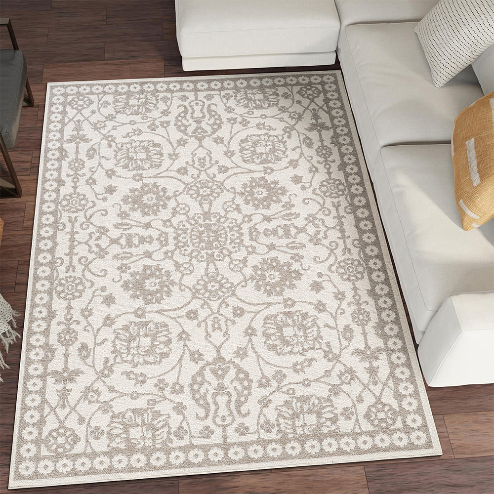 Suffolk Ridge Double-Side Brown & Taupe Rug