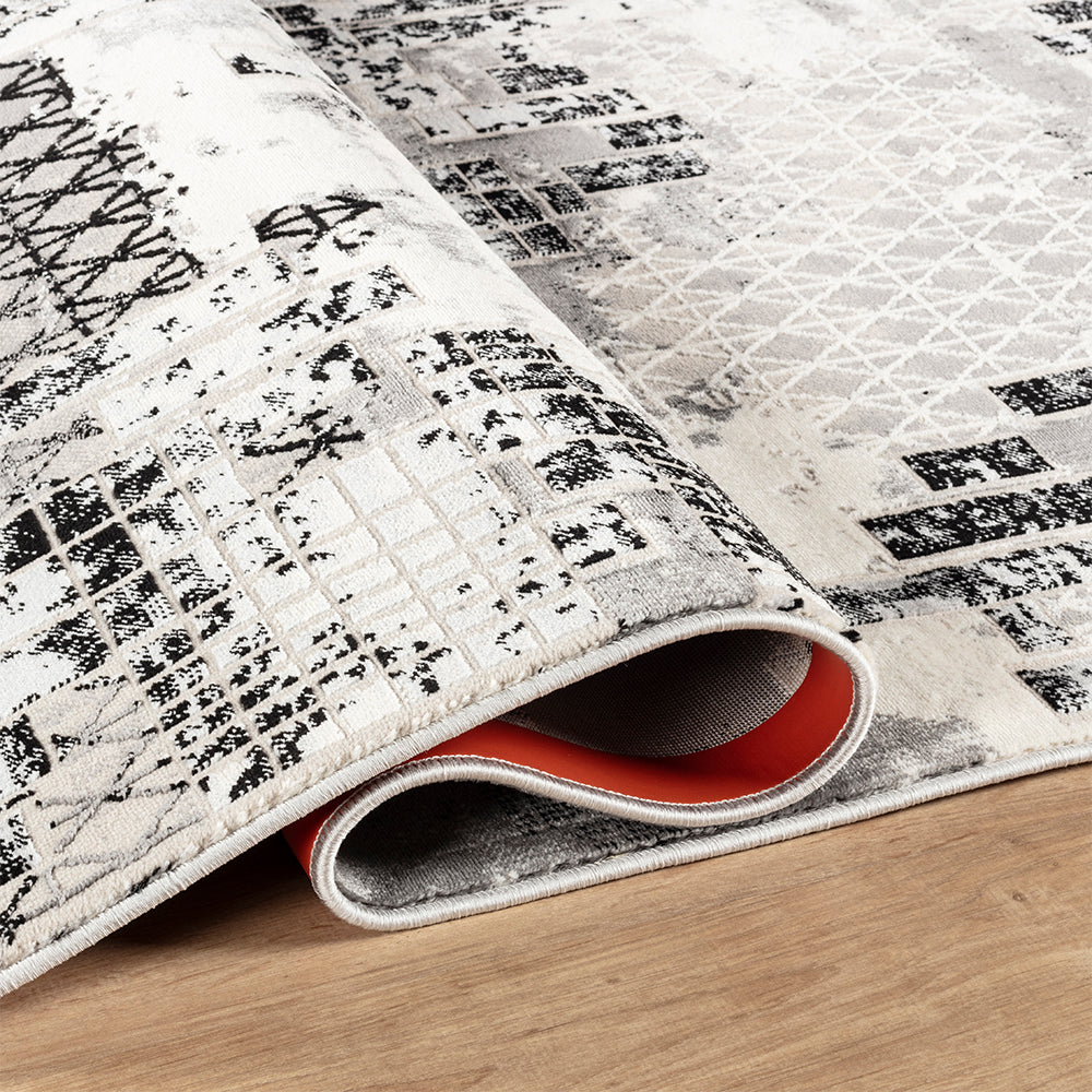 Stonehaven Gaia Contemporary Black & White Rug