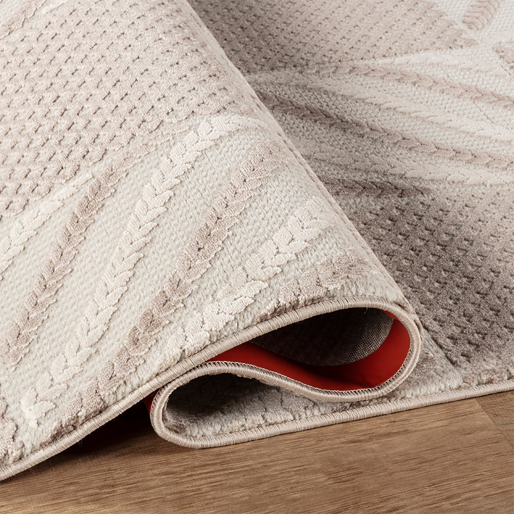 Camber Shade Geometric Brown & Taupe Rug