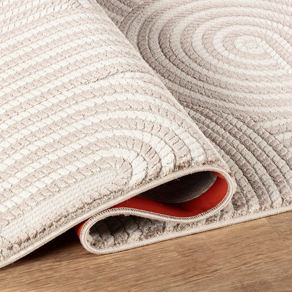 Camber Stone Geometric Brown & Taupe Rug