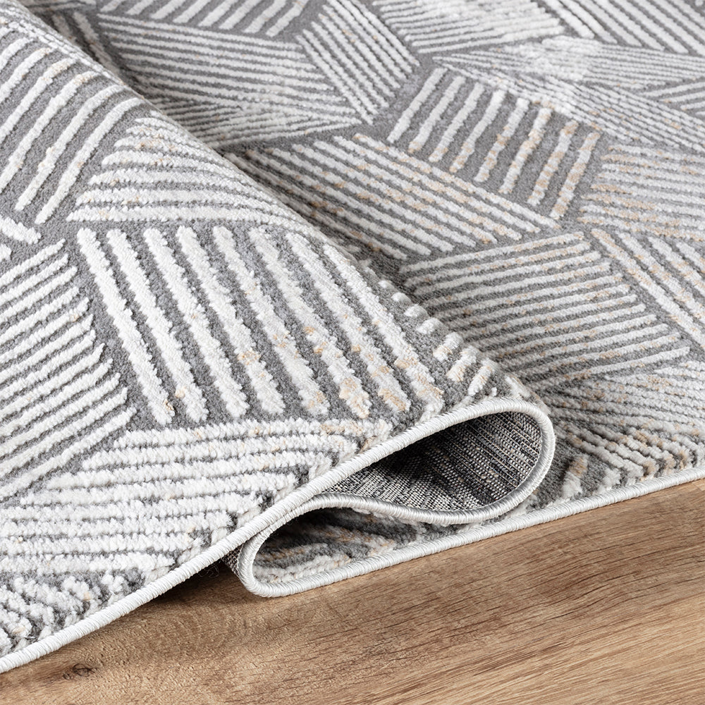 Rainbow Pine Contemporary Brown & Taupe Rug