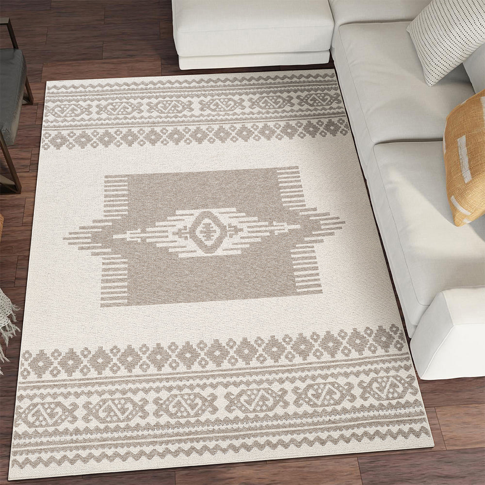 Suffolk Echo Double-Side Brown & Taupe Rug