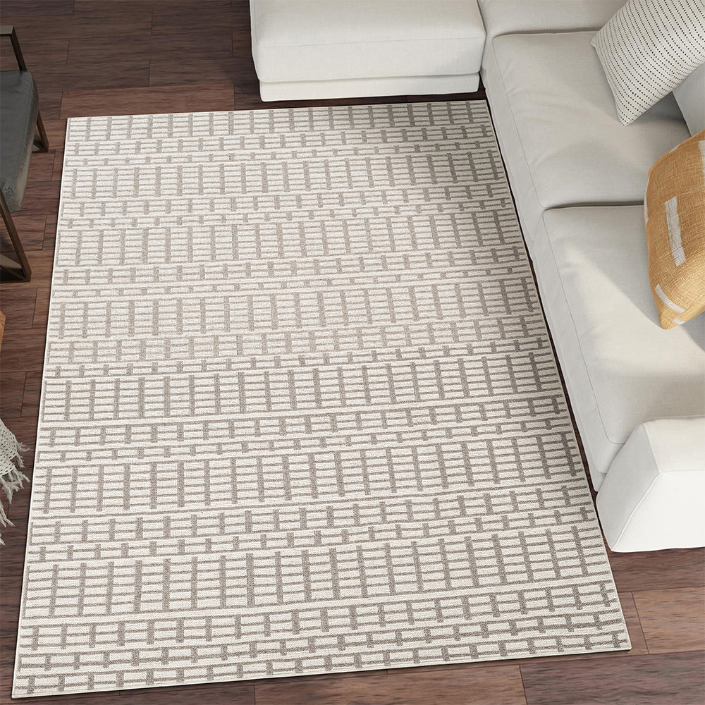 Suffolk Iris Double-Side Brown & Taupe Rug