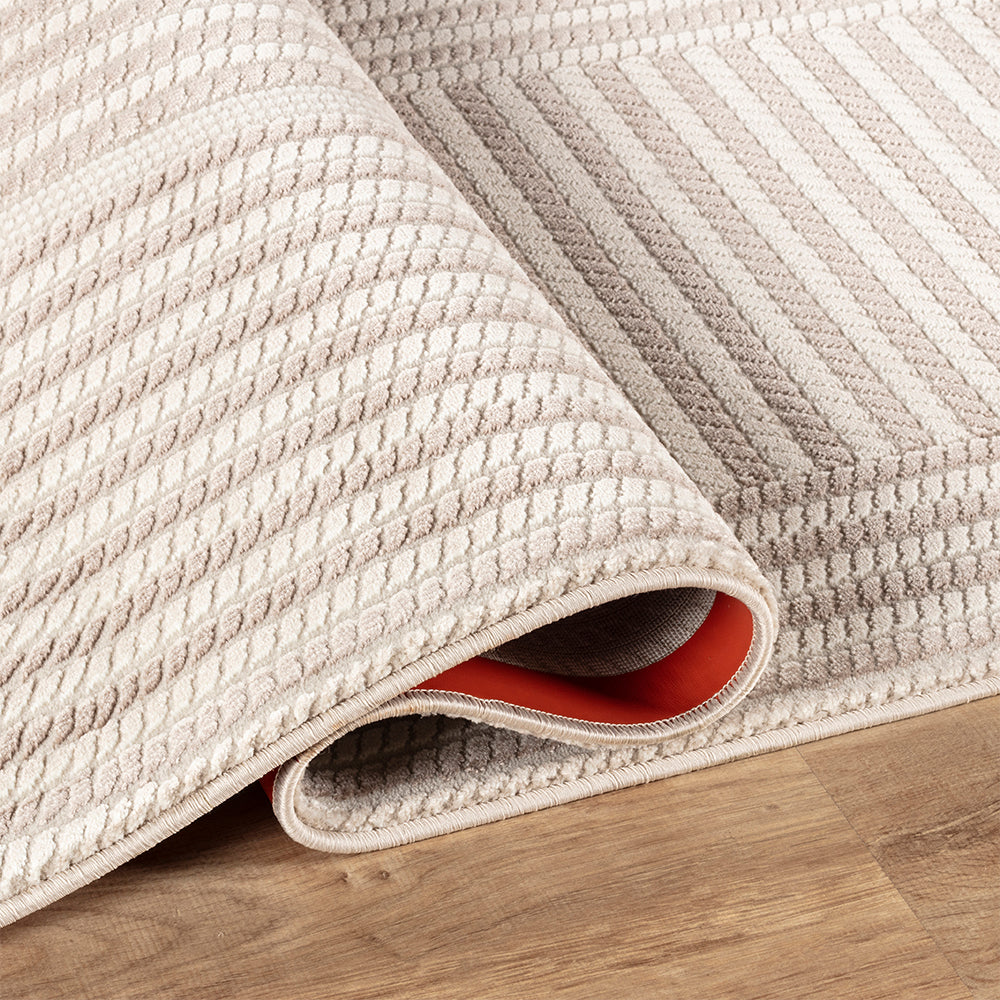 Camber Bluff Geometric Brown & Taupe Rug