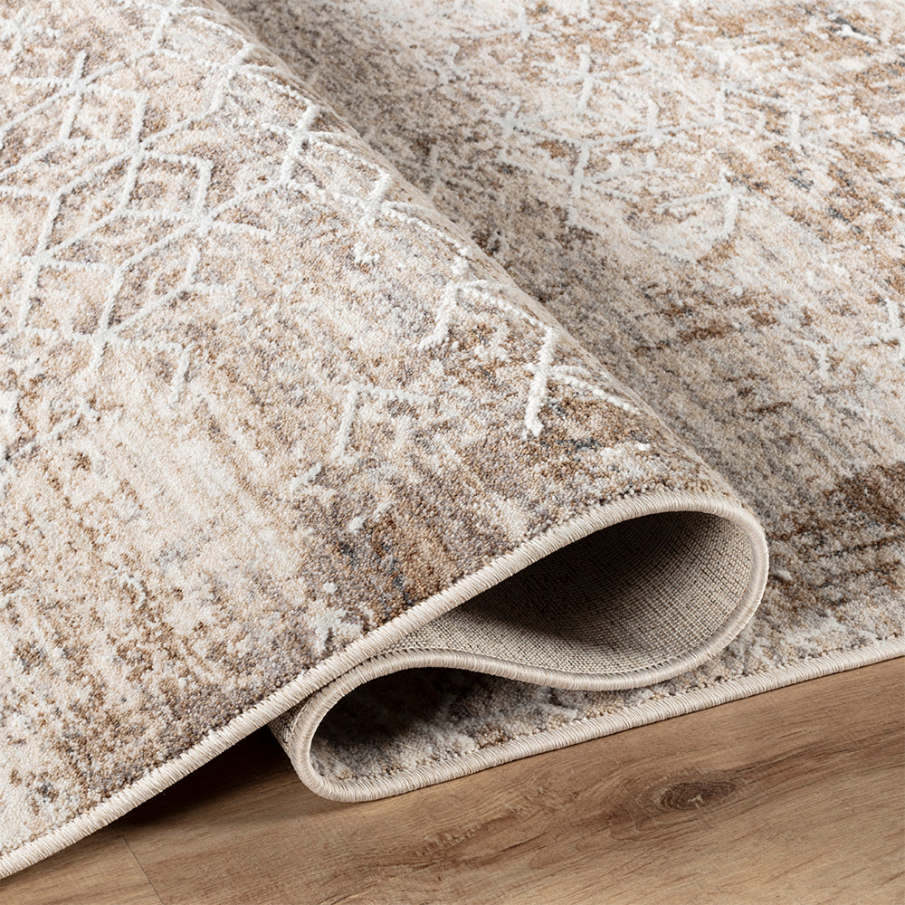 Woolly Solis Bohemian Brown & Taupe Rug