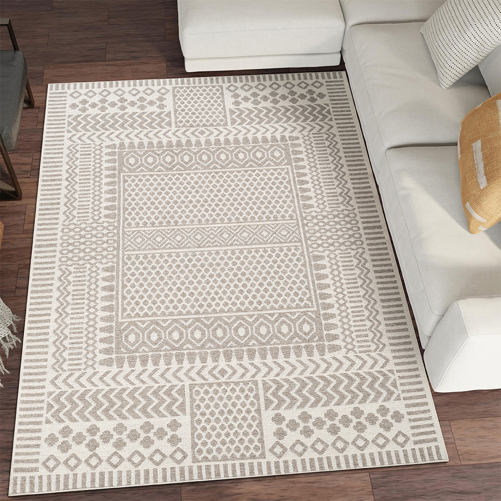 Suffolk Nora Double-Side Brown & Taupe Rug