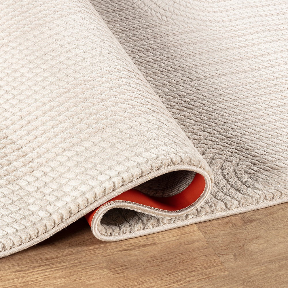 Camber Heather Geometric Natural & Neutral Rug