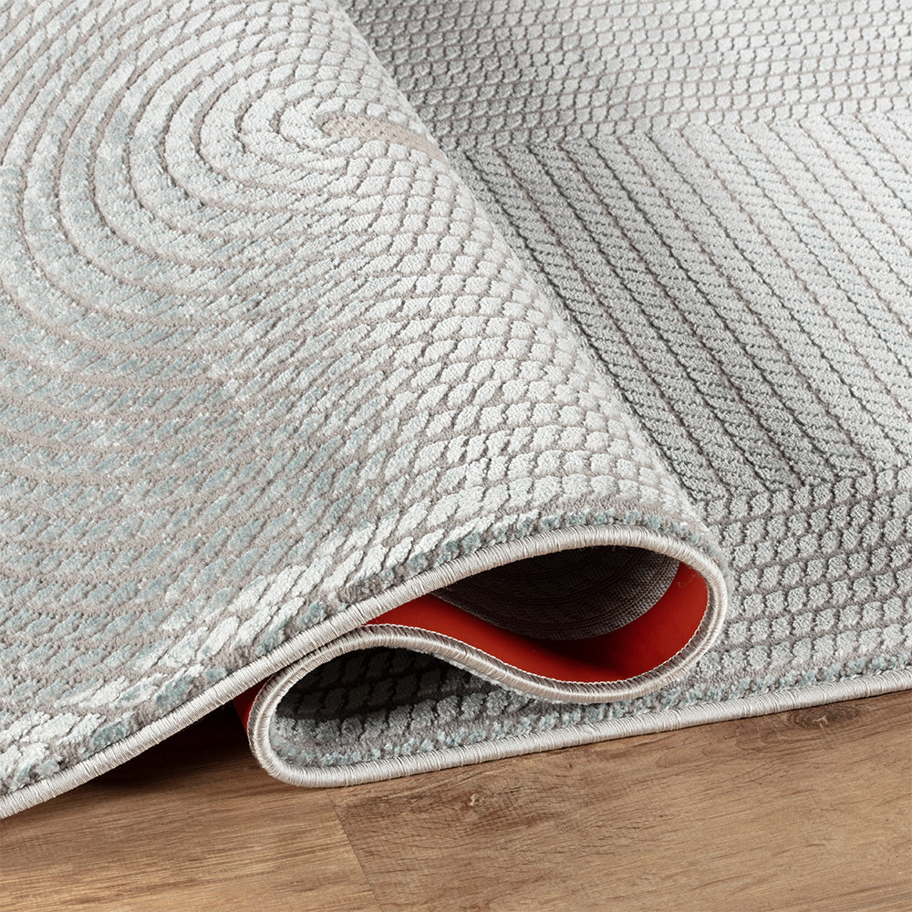 Camber Tide Geometric Blue Rug