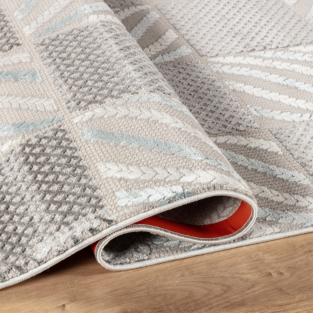 Camber Lapis Geometric Blue Rug