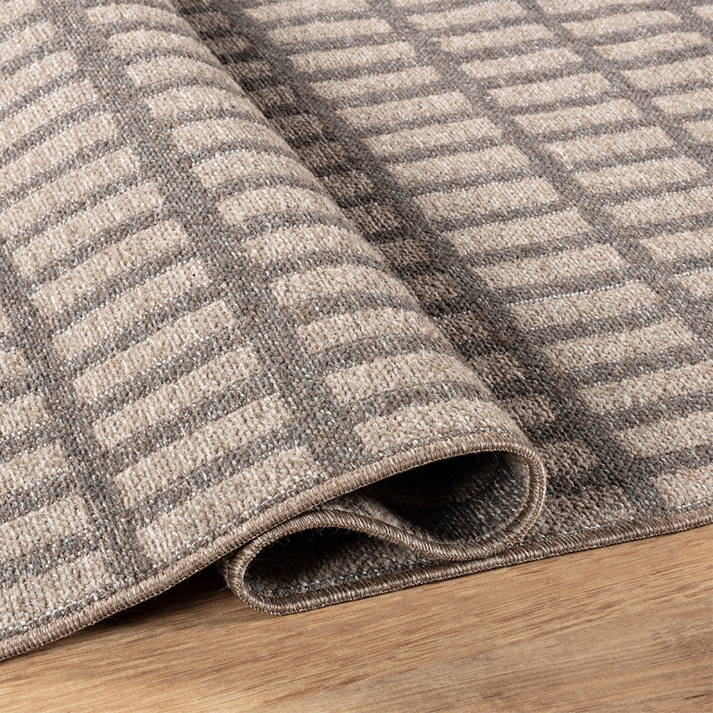 Suffolk Vela Double-Side Brown & Taupe Rug